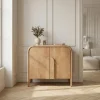 BALI Buffet 2 portes en bois massif L90cm