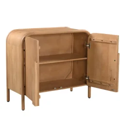 BALI Buffet 2 portes en bois massif L90cm