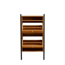 BARCO Meuble à chaussures 2 portes en bois et métal L62cm