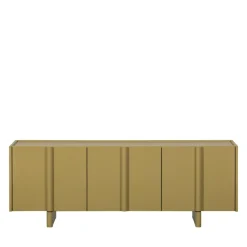 BASU Meuble TV 3 portes en bois L152cm