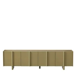 BASU Meuble TV 4 portes en bois L200cm