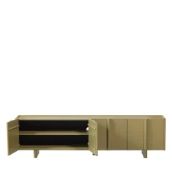 BASU Meuble TV 4 portes en bois L200cm