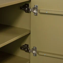 BASU Meuble TV 4 portes en bois L200cm