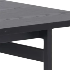 BATARA Table à manger 8 personnes en bois et métal