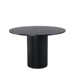 BIANCA Table à manger 4 personnes ronde en bois