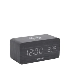 BLOCK Réveil en bois avec chargeur téléphone