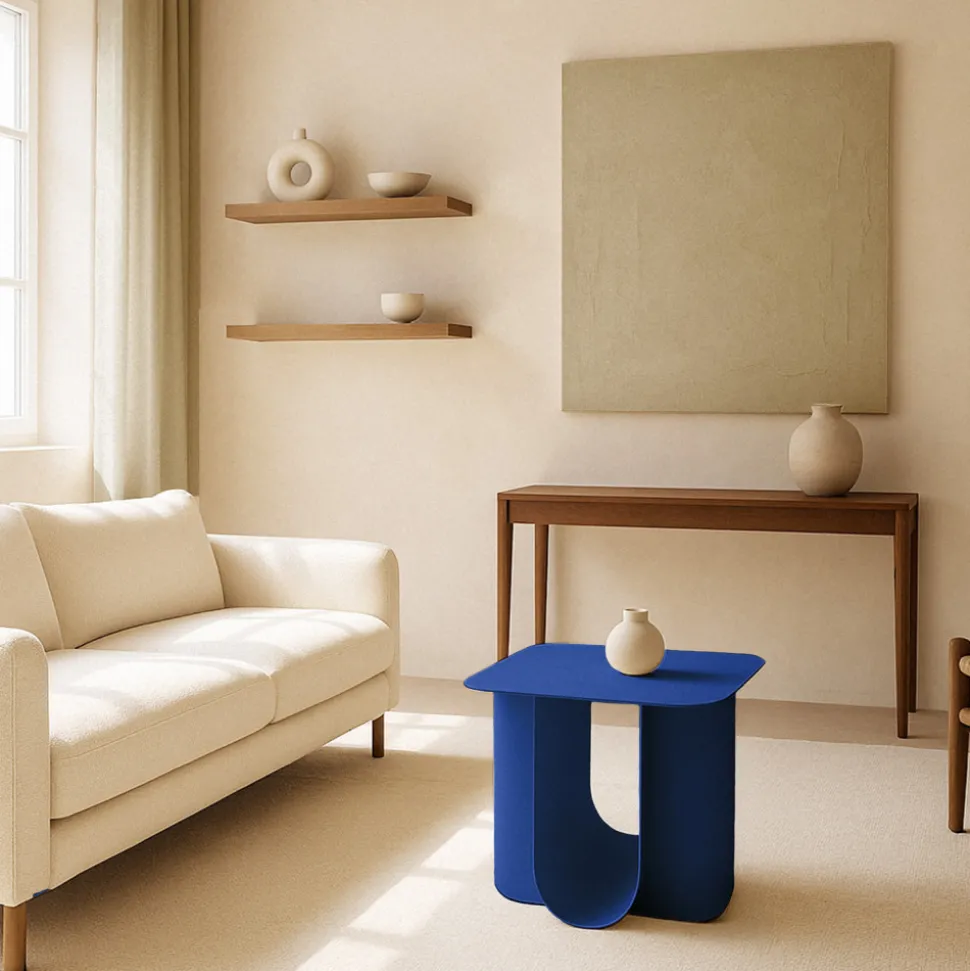 BLUM Table d'appoint en métal 45x40cm