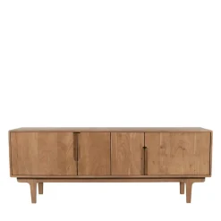 BOGOR Meuble tv 4 portes en bois massif L150cm