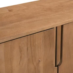 BOGOR Meuble tv 4 portes en bois massif L150cm