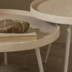 BOUNDS Table basse ronde en métal ø58cm