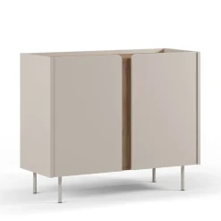 BOXY Buffet 2 portes en bois et métal L100cm
