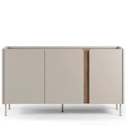 BOXY Buffet 3 portes en bois et métal L150cm