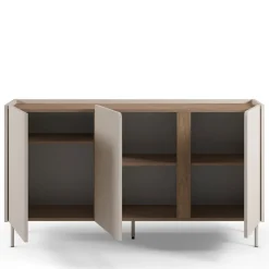 BOXY Buffet 3 portes en bois et métal L150cm