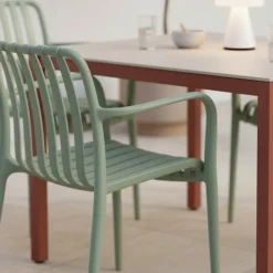 BRANO Lot de 2 fauteuils de jardin en résine