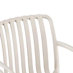 BRANO Lot de 2 fauteuils de jardin en résine