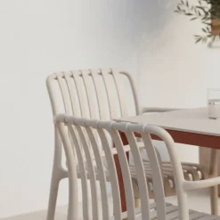 BRANO Lot de 2 fauteuils de jardin en résine