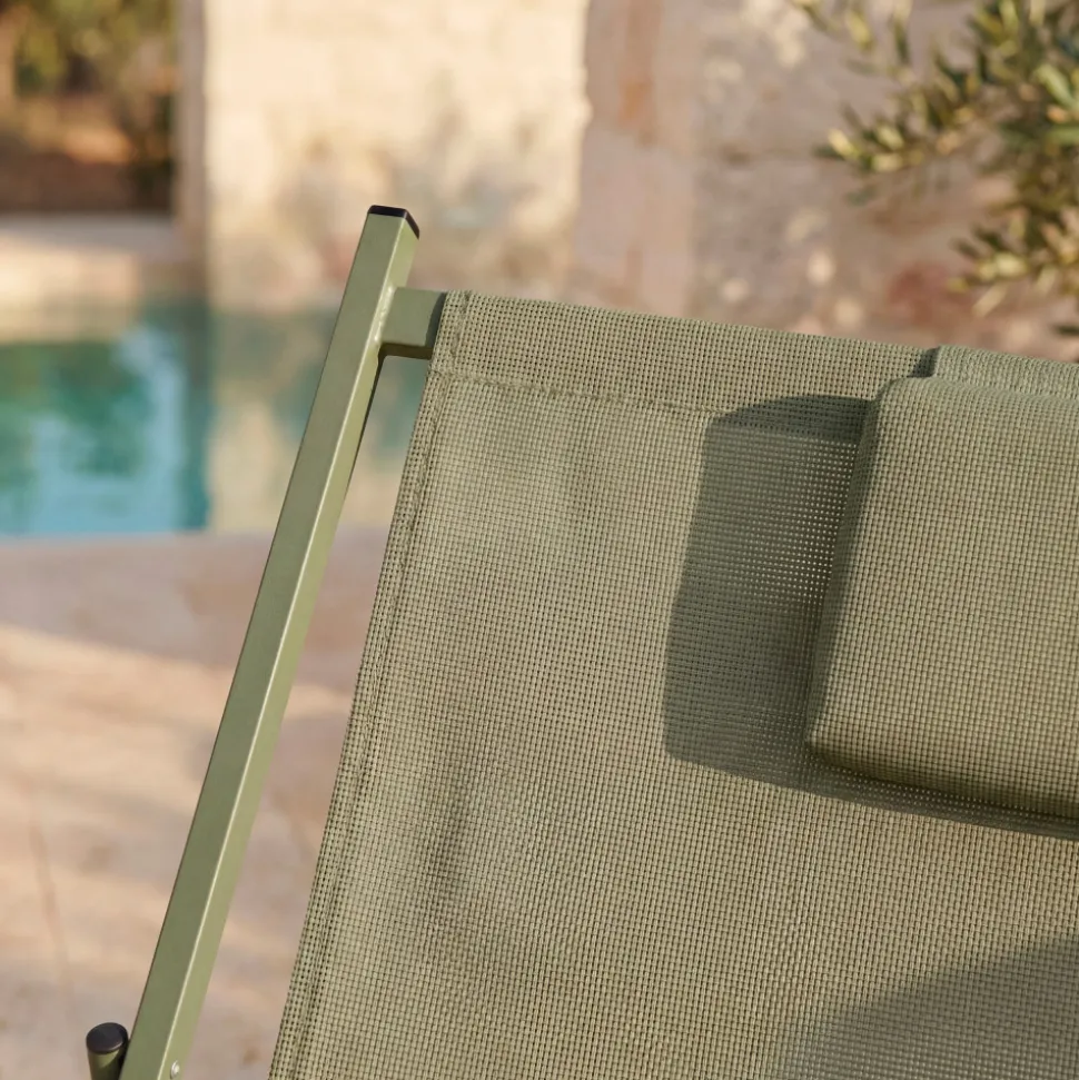 BRISA Lot de 2 chiliennes en aluminium