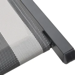 BRISA Lot de 2 chiliennes à rayures et aluminium