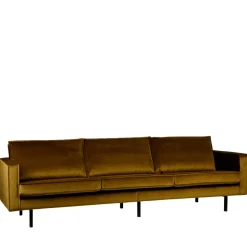 BRONCO Grand canapé 4 places vintage velours