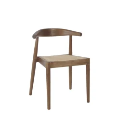 BUNGA Lot de 2 chaises en teck et cannage