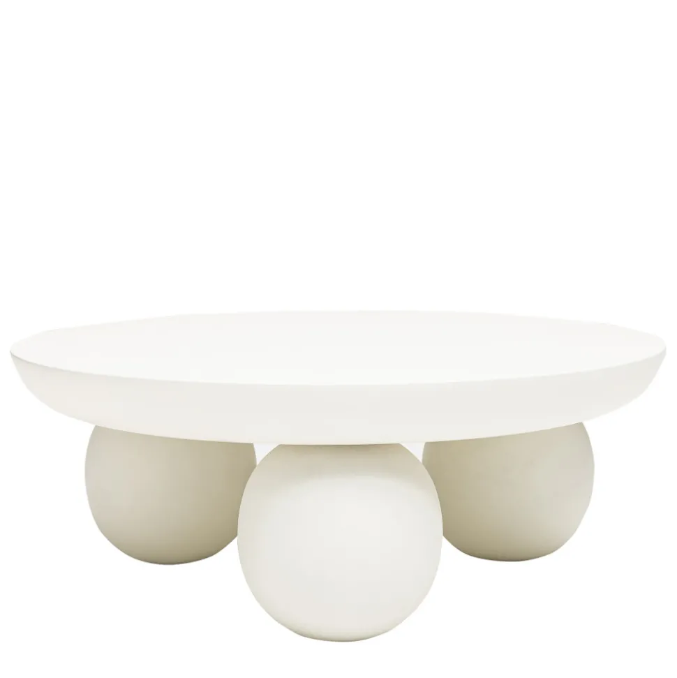 BUNGIN Table basse en bois massif ø90cm