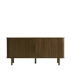 CALLAN Buffet aux portes coulissantes en bois strié L160cm