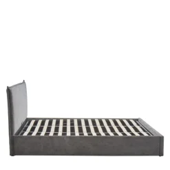 CAMA Lit coffre en velours côtelé 180x200cm