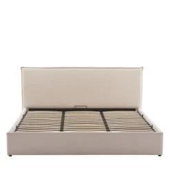 CAMA Lit coffre en velours côtelé 180x200cm