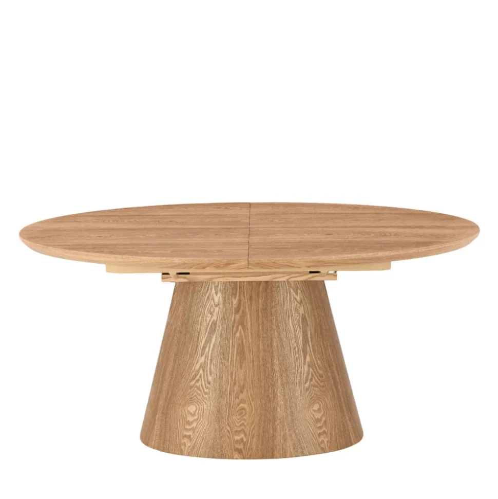 CAMI Table à manger extensible 6 à 8 personnes ovale en bois