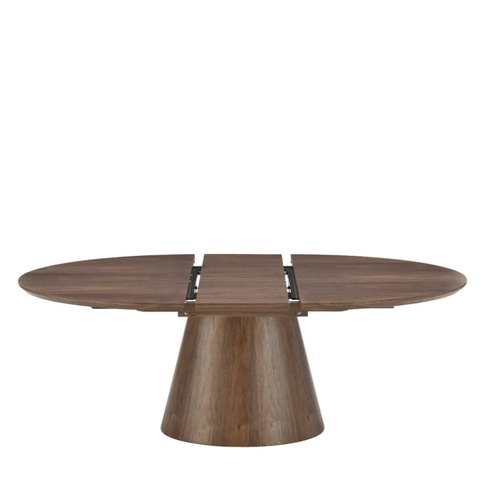 CAMI Table à manger extensible 6 à 8 personnes ovale en bois