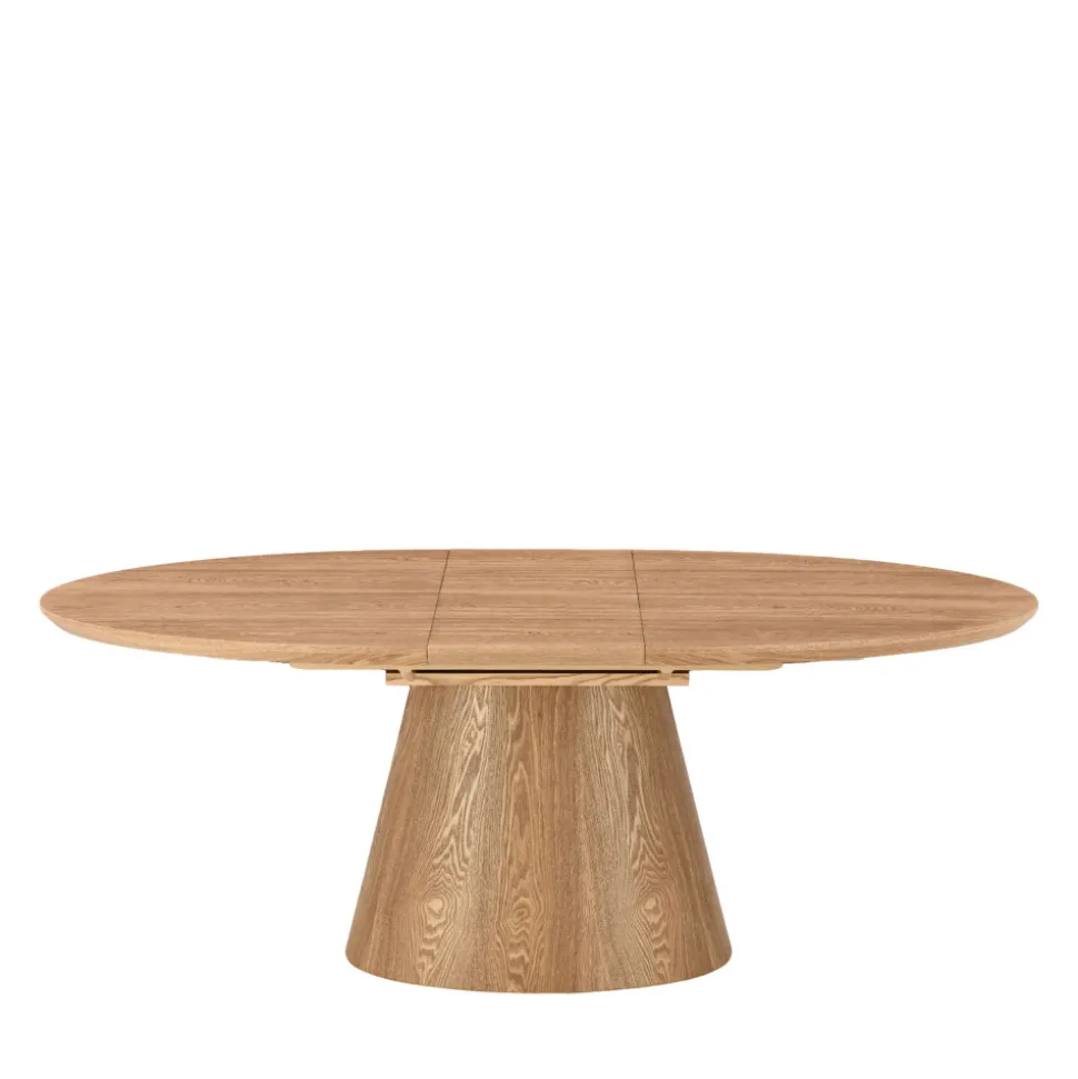 CAMI Table à manger extensible 6 à 8 personnes ovale en bois