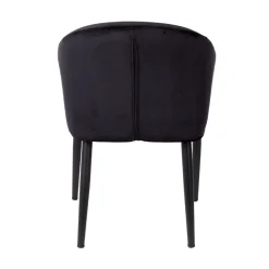 CATELYN Fauteuil de table design en velours