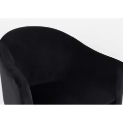 CATELYN Fauteuil de table design en velours