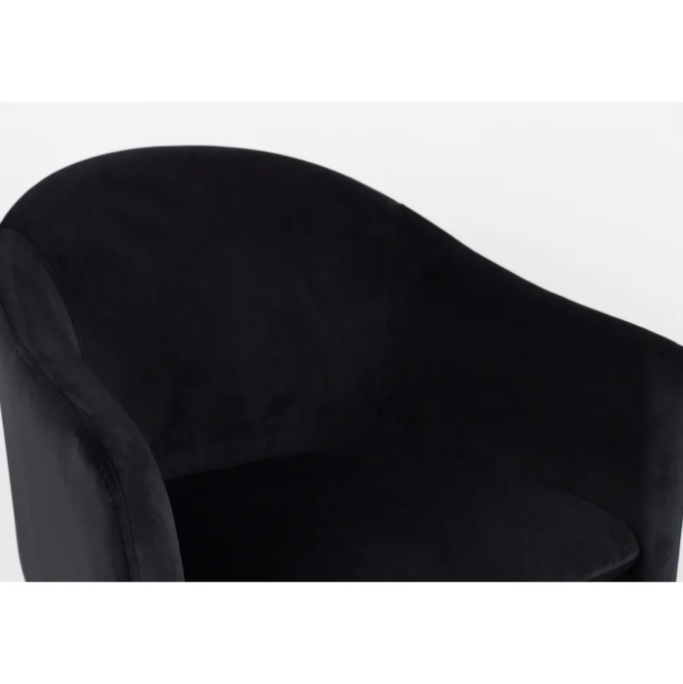 CATELYN Fauteuil de table design en velours