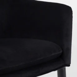 CATELYN Fauteuil de table design en velours