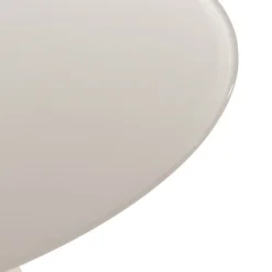 CELESTE Table à manger 4 personnes ronde en verre trempé et métal ø120cm