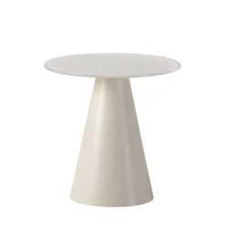 CELESTE Table d'appoint ronde en verre trempé et métal ø45cm