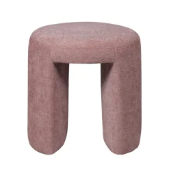 CHARLIE Pouf rond en tissu ø45cm