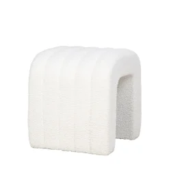COLMA Pouf en tissu bouclette
