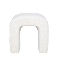 COLMA Pouf en tissu bouclette