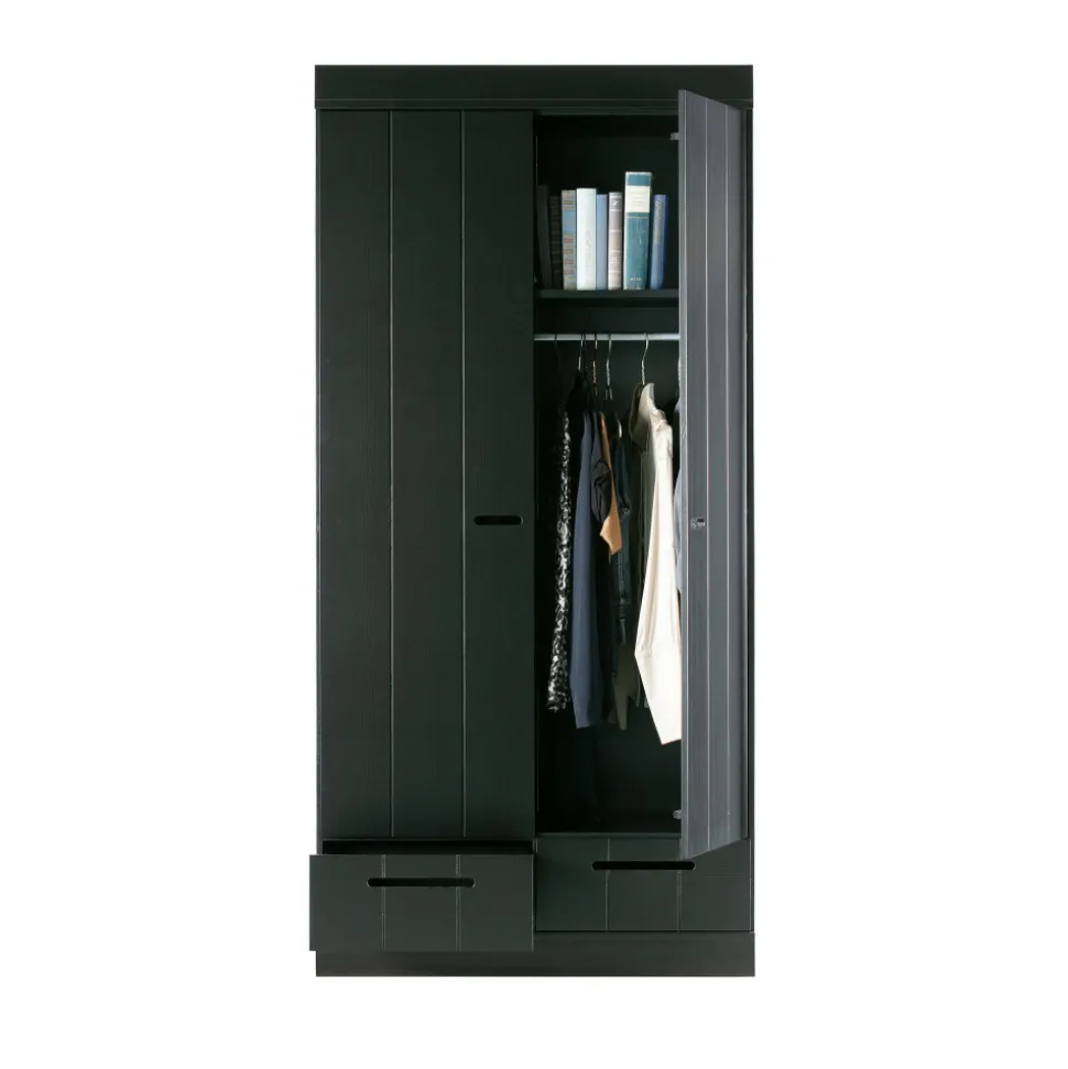 CONNECT Armoire en pin 2 portes 2 tiroirs