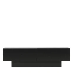 CUENCA Meuble TV 2 portes battantes en bois L160cm