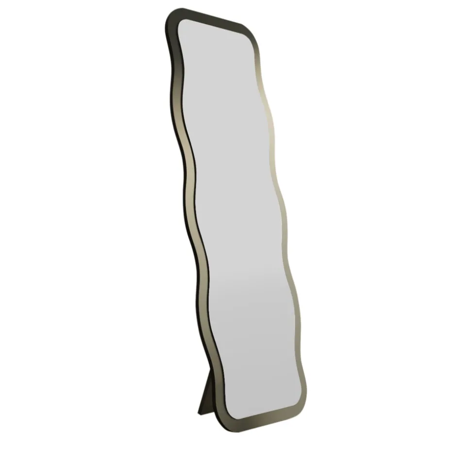 CURVI Miroir sur pieds en bois 50x160cm