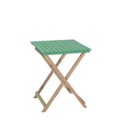 DANA Set bistrot pliant de jardin 2 personnes en bois