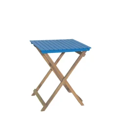 DANA Set bistrot pliant de jardin 2 personnes en bois