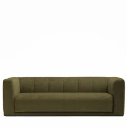 DANAE Canapé convertible 4 places en tissu chenille