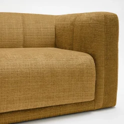 DANAE Canapé convertible 4 places en tissu chenille