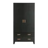 DIAN Armoire vestiaire pour enfant 2 portes 2 tiroirs