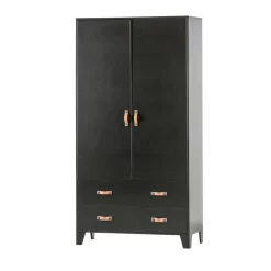 DIAN Armoire vestiaire pour enfant 2 portes 2 tiroirs