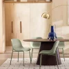 DIEGO Lot de 4 chaises intérieur et extérieur en plastique et métal